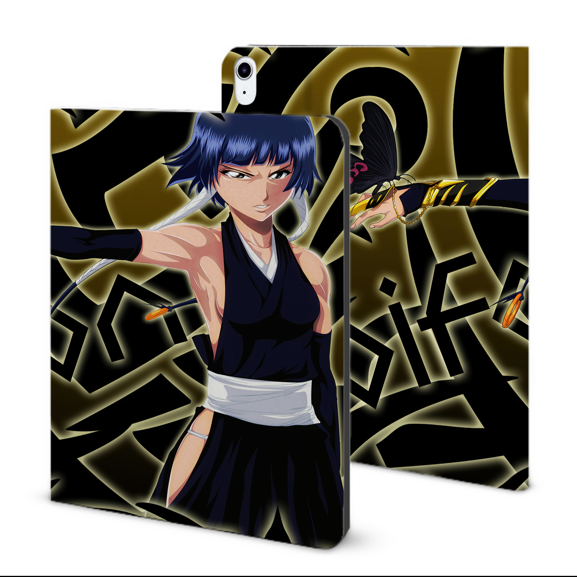 （画像用） ブリーチ BLEACH IPad ケース ブック型 PUレザー TPU 耐衝撃 軽量 薄型 ペン収納なし 全面保護 IPad 各モデル対応